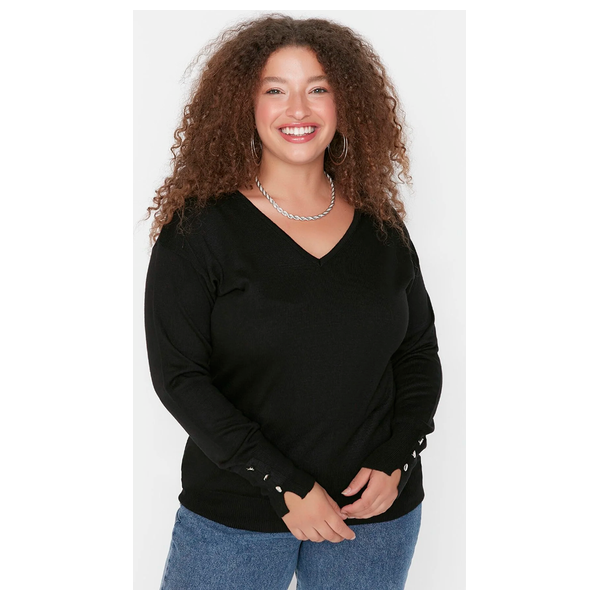 Trendyol Curve Women's Blouse Long Sleeve - Black