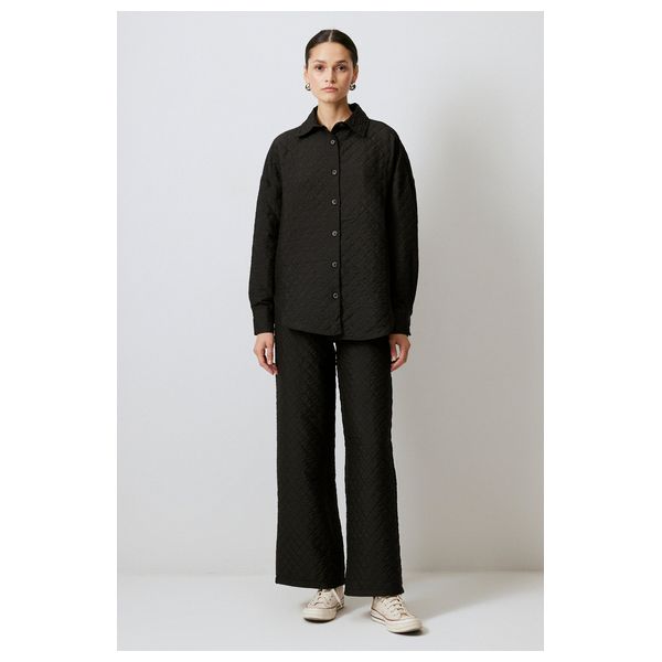 بدلة مبطنة - أسود / S