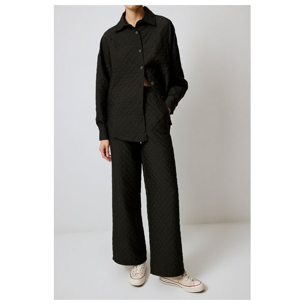 بدلة مبطنة - أسود / S