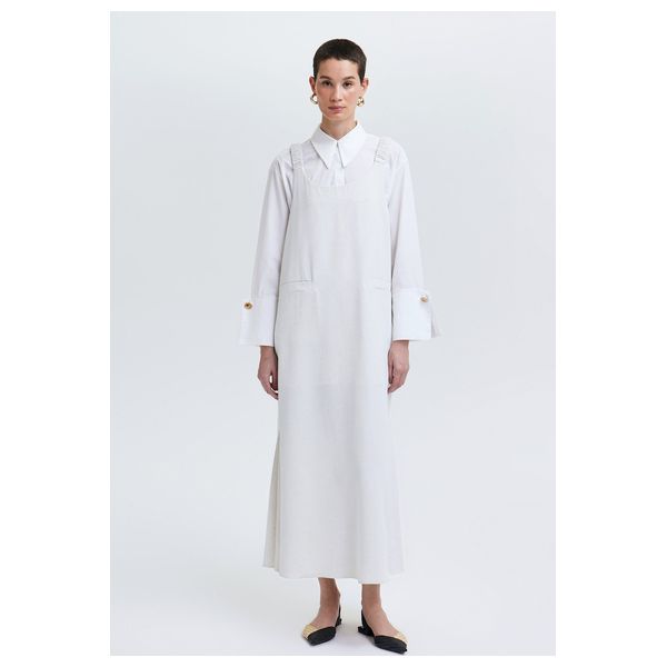 سترة حمالات عريضة - طبيعي / S