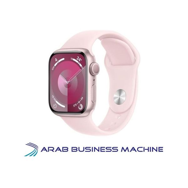 Apple Watch Series 9 - 45mm - Pink Aluminium Case with Light Pink Sport Band