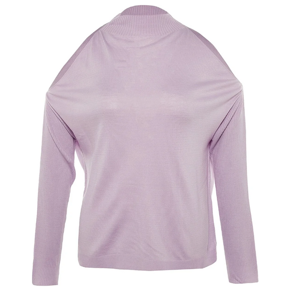 Trendyol Curve Cut Out Detailed Knit Sweater - Lilac