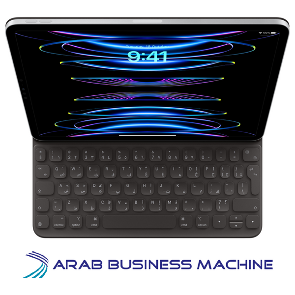  كيبورد لاسلكي ابل لجهاز ايباد - MXNK2AB/A - عربي - اسود 