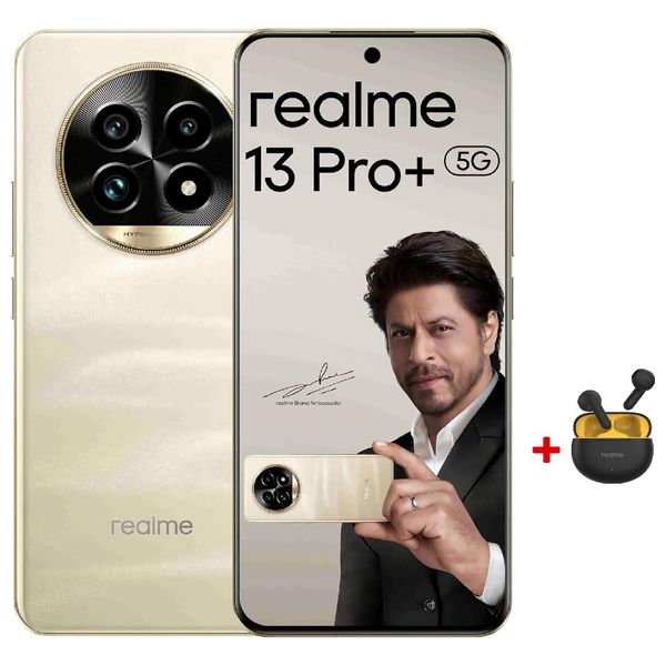 ريلمي 13 برو بلس 5G - دبل سيم - 512/12 كيكابايت + سماعة بلوتوث داخل الاذن ريلمي - Buds T01 - حجز مسبق