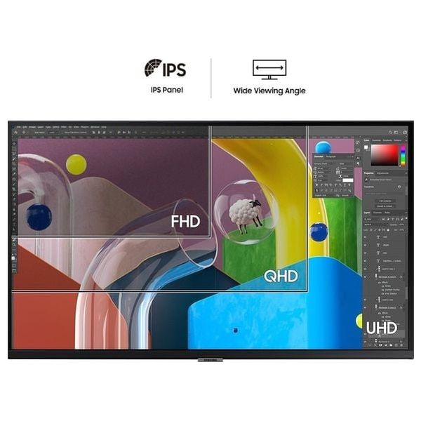 شاشة سامسونج LS27B800PXMXUE - مسطحة 27 انج - 60 هرتز - 5 مللي ثانية IPS - أسود