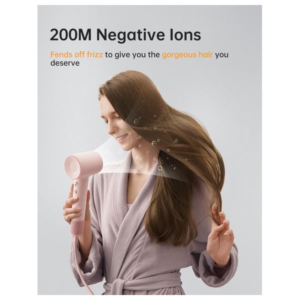 Laifen SE2 - Hair Dryer - 1400W - 2 Speeds, 4 Temperature Modes, Overheat Protection + Hair Brush