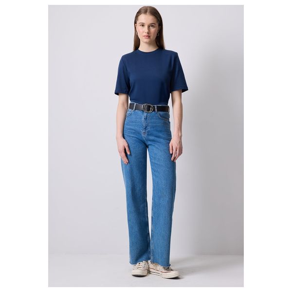 تي شيرت بكم قصير - أزرق Navy / L