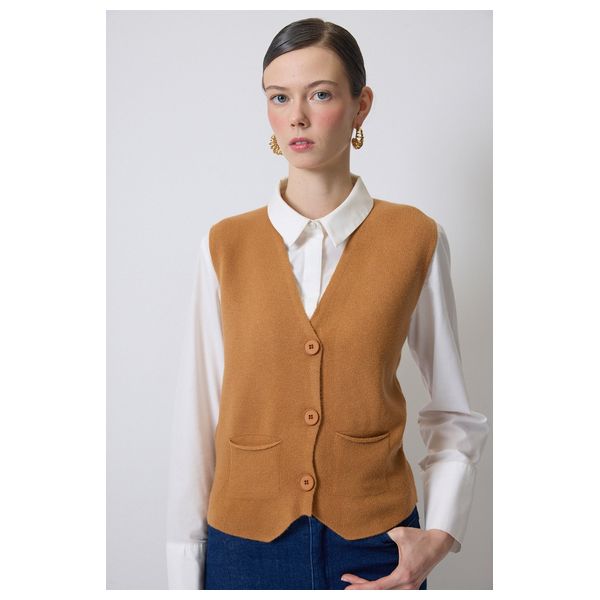 صدرية صوفية بدون خياطة - لون كحلي / L/XL