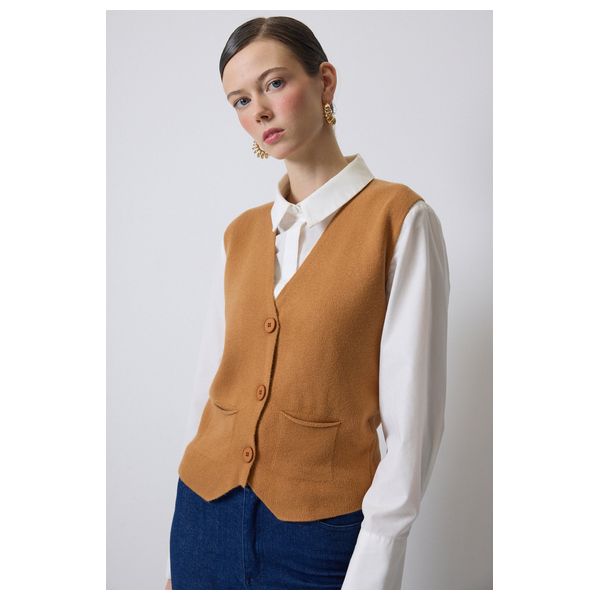 صدرية صوفية بدون خياطة - لون كحلي / L/XL