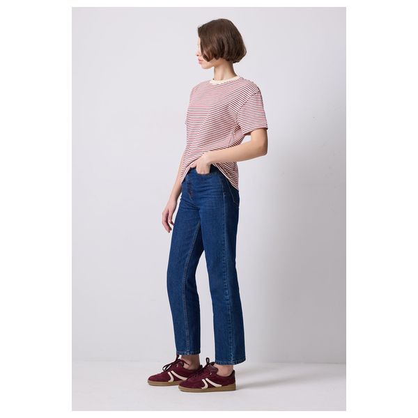  STRIPED BASIC T-SHIRT - Red / L 