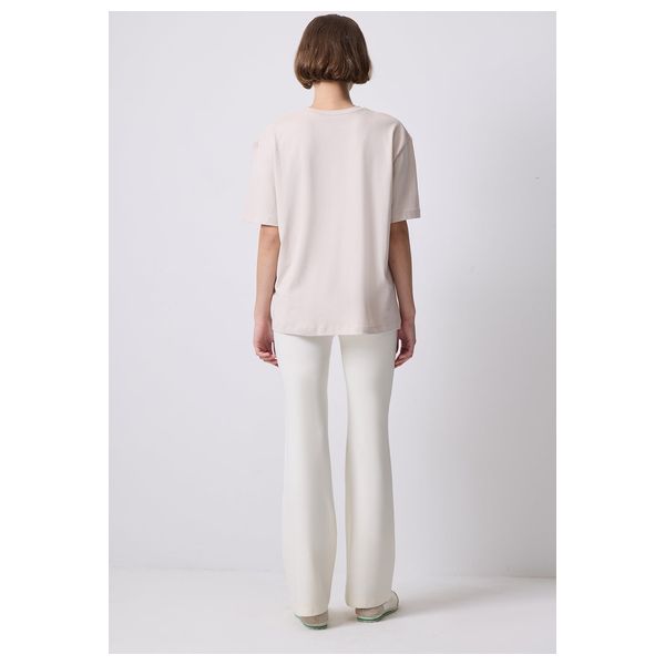 STONE WORK OVERSIZE T-SHIRT - Stone / S