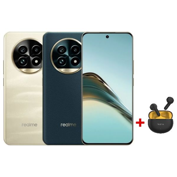 ريلمي 13 برو بلس 5G - دبل سيم - 512/12 كيكابايت + سماعة بلوتوث داخل الاذن ريلمي - Buds T01 - حجز مسبق