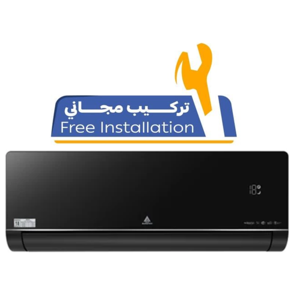  Alhafidh 18INVX - 1.5 Ton - Wall Mounted Split - Inverter - Amp Control - Black - Free Installation 
