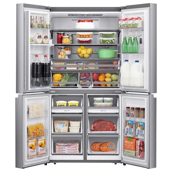  Hisense RQ749N4ASU - 27ft - Side By Side Refrigerator - Silver 