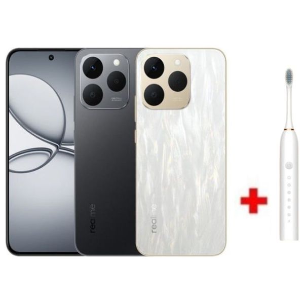 Realme 15T - 6.57-Inch AMOLED, 120Hz refresh rate - MediaTek Dimensity 6400 Max (5G, Octa-Core, 6nm) - 7000mAh battery + ToothBrush