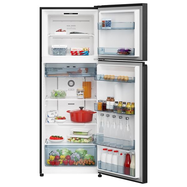  Hitachi HRTN6408SUIQ - Conventional Refrigerator - Inverter  - 374L - 13 ft - Black 
