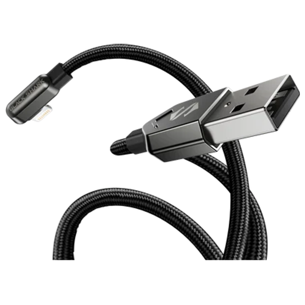 كيبل بلاك شارك لموبايل ايفون - Right-Angle - 1.8 متر - اسود