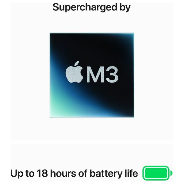  Apple 15-Inch - MacBook Air - M3 8-Core - 512GB SSD/8GB - 10-Core - MacOS - Midnight 