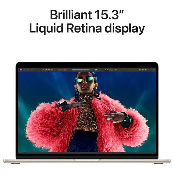  Apple 15-Inch - MacBook Air - M3 8-Core - 256GB SSD/8GB - 10-Core - MacOS - Starlight 