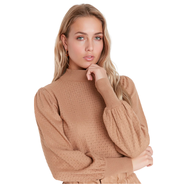 Trendyolmilla Women’s High Collar Knitwear Sweater 