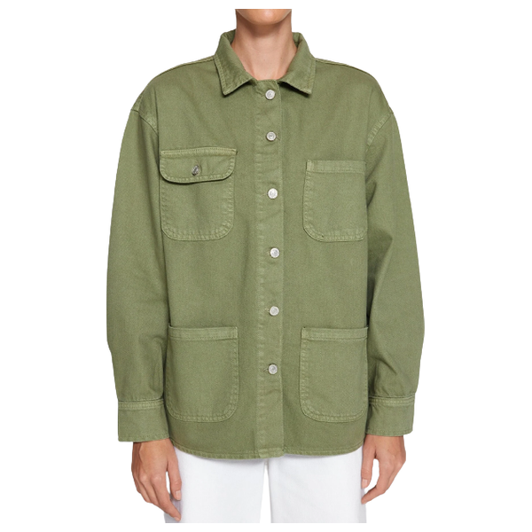 Trendyolmilla Women’s Denim Shirt Jacket - Khaki