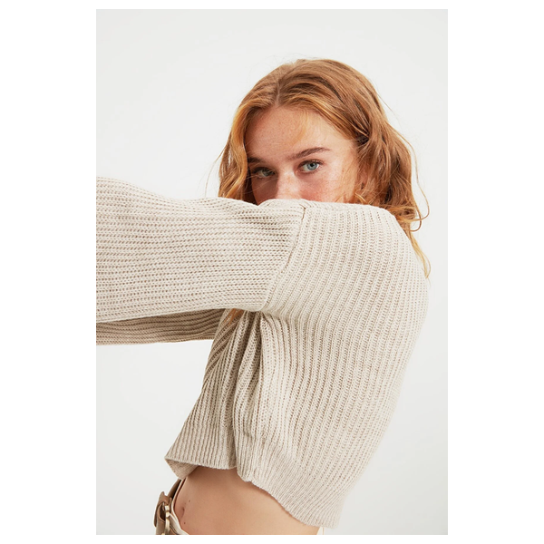 بلوزة نسائية اكمام عريضة ترينديول ميلا - بيجي