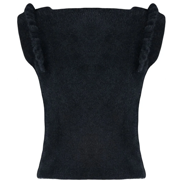 ترينديول ميلا بلوزة بدون اكمام - اسود