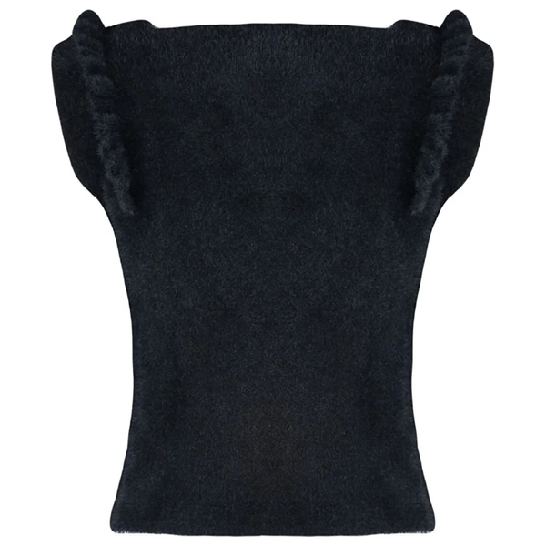 ترينديول ميلا بلوزة بدون اكمام - اسود