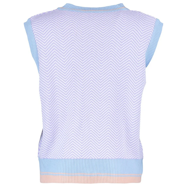 كنزة نسائي قبة V بدون اكمام ترينديول ميلا - ازرق