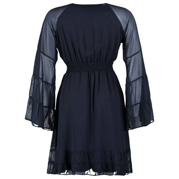 فستان قبة V قصير من ترينديول كيرف - اسود