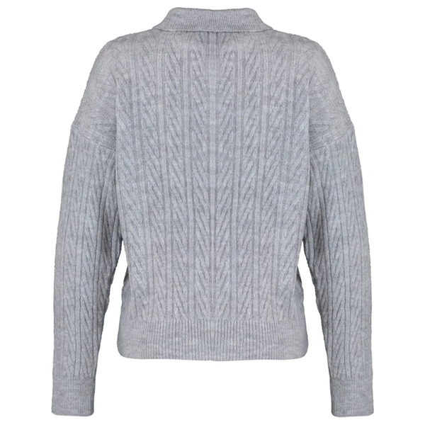 Trendyolmilla Women’s Wide Fit Soft Sweater - Gray