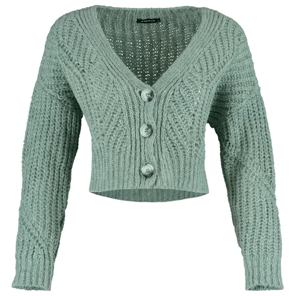 بلوزة نسائية قبة V ترينديول ميلا - اخضر