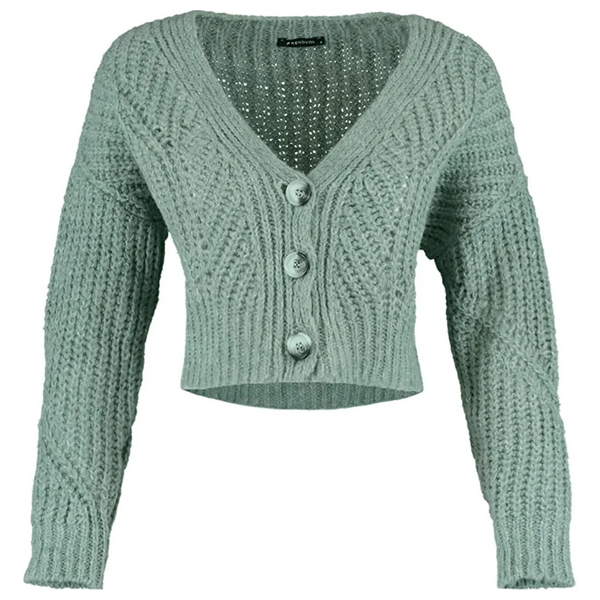 بلوزة نسائية قبة V ترينديول ميلا - اخضر