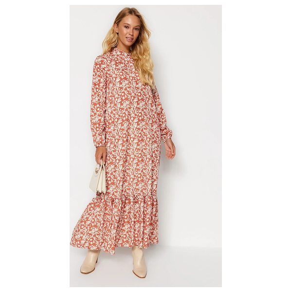 فستان مزخرف من ترينديول موديست - احمر