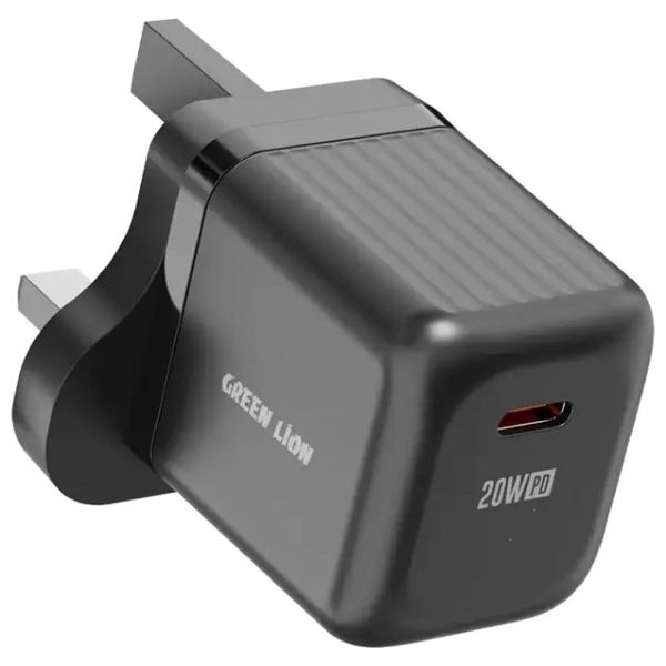  شاحن جداري كرين ليون - بقوة 20 واط - يو اس بي سي - اسود 