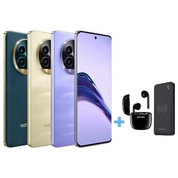 ريلمي 13 برو بلس 5G - دبل سيم - 256/8 كيكابايت + سماعة بلوتوث داخل الاذن + شاحن وايرليس