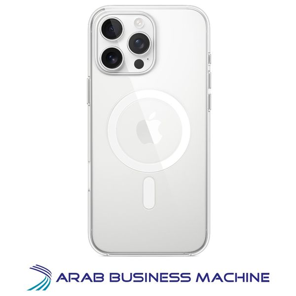  حافظة موبايل ابل لجهاز ايفون 16 برو ماكس - شفاف 