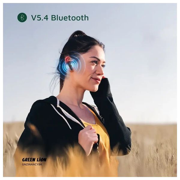  GREEN LION - Bluetooth Headphone In Ear - Bluetooth 5.4 - 320 mAh - Black 