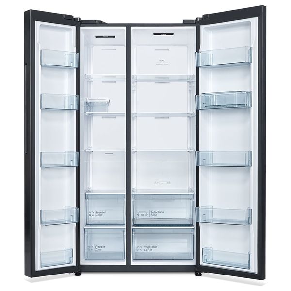  Hitachi HRSN9713ESXIQ - Side by Side Refrigerator - Inverter - 656L - 24 ft - Inox 