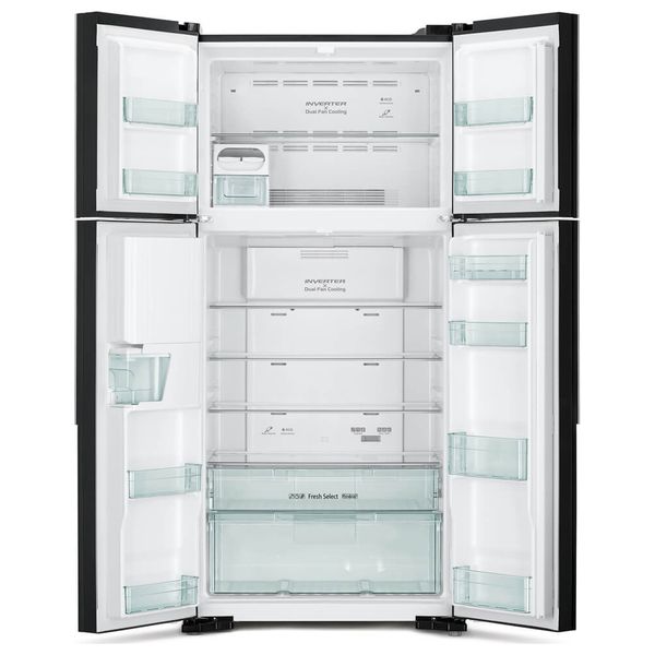  Hitachi R-W760PUQ7-GBE - French Door Refrigerator - 19 ft - 540 L - Inverter - Beige 