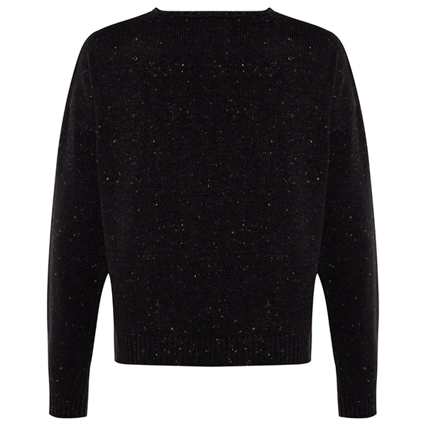 Trendyolmilla Women’s Soft Textured Nope Knitwear Sweater - Black