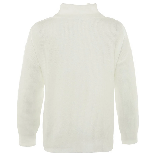 بلوزة نسائية مع سحاب ترينديول ميلا - ابيض