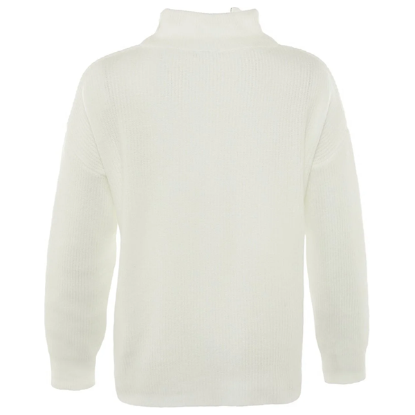 بلوزة نسائية مع سحاب ترينديول ميلا - ابيض