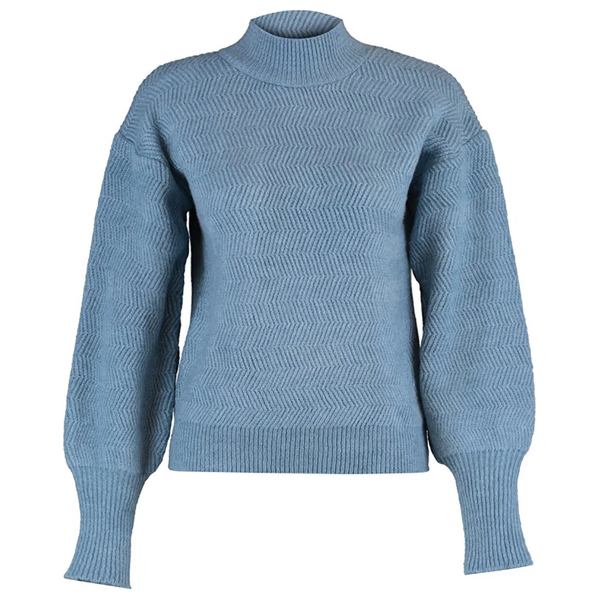 بلوزة نسائية قبة عالية ترينديول ميلا - ازرق