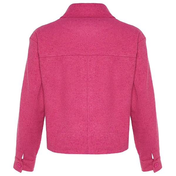 Trendyolmilla Women's Oversize Cachet Jacket Coat - Pink