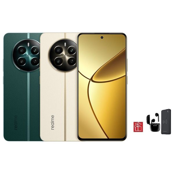 ريلمي 12 بلس 5G - دبل سيم - 512/12 كيكابايت +  سماعة داخل الاذن + شاحن وايرليس