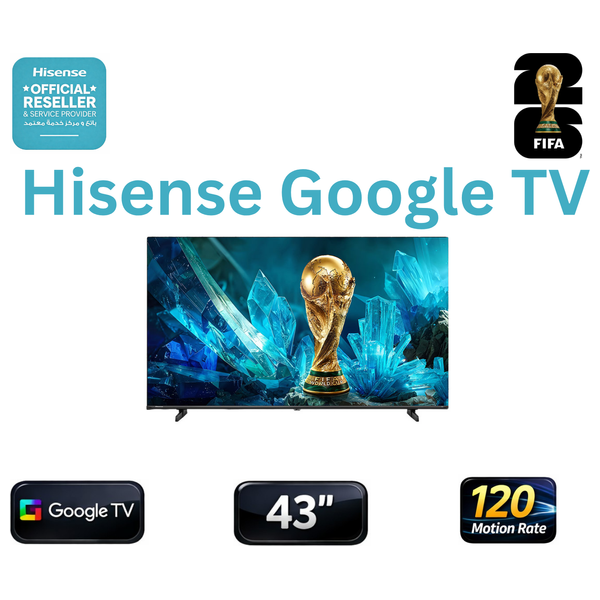  شاشة هايسنس 43-إنش فئة A6500N - سمارت - 4K UHD - LED - 60 هرتز - جوجل تي في 