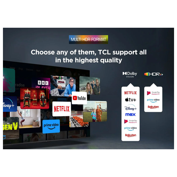  TCL 55-Inch P7K Series - Smart - 4K - QLED - 60Hz - 2025 Model 