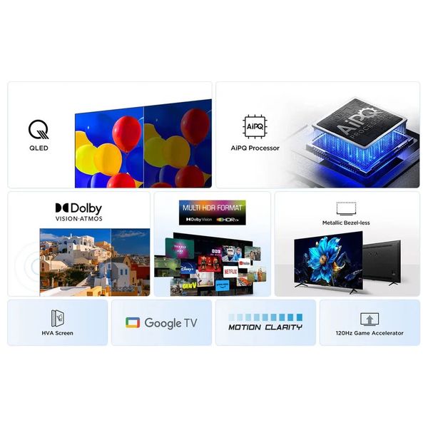  شاشة تي سي ال 75-انج فئة P7K - سمارت - 4K - QLED - إصدار 2025 - 60 هيرتز 