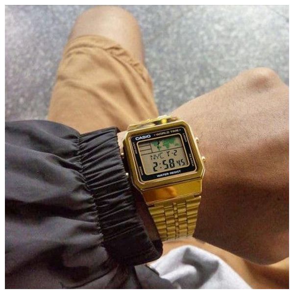 Casio world new arrivals time gold